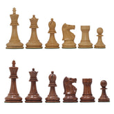 Fischer-Spassky / 1972 World Championship 3.75" Acacia Chessmen